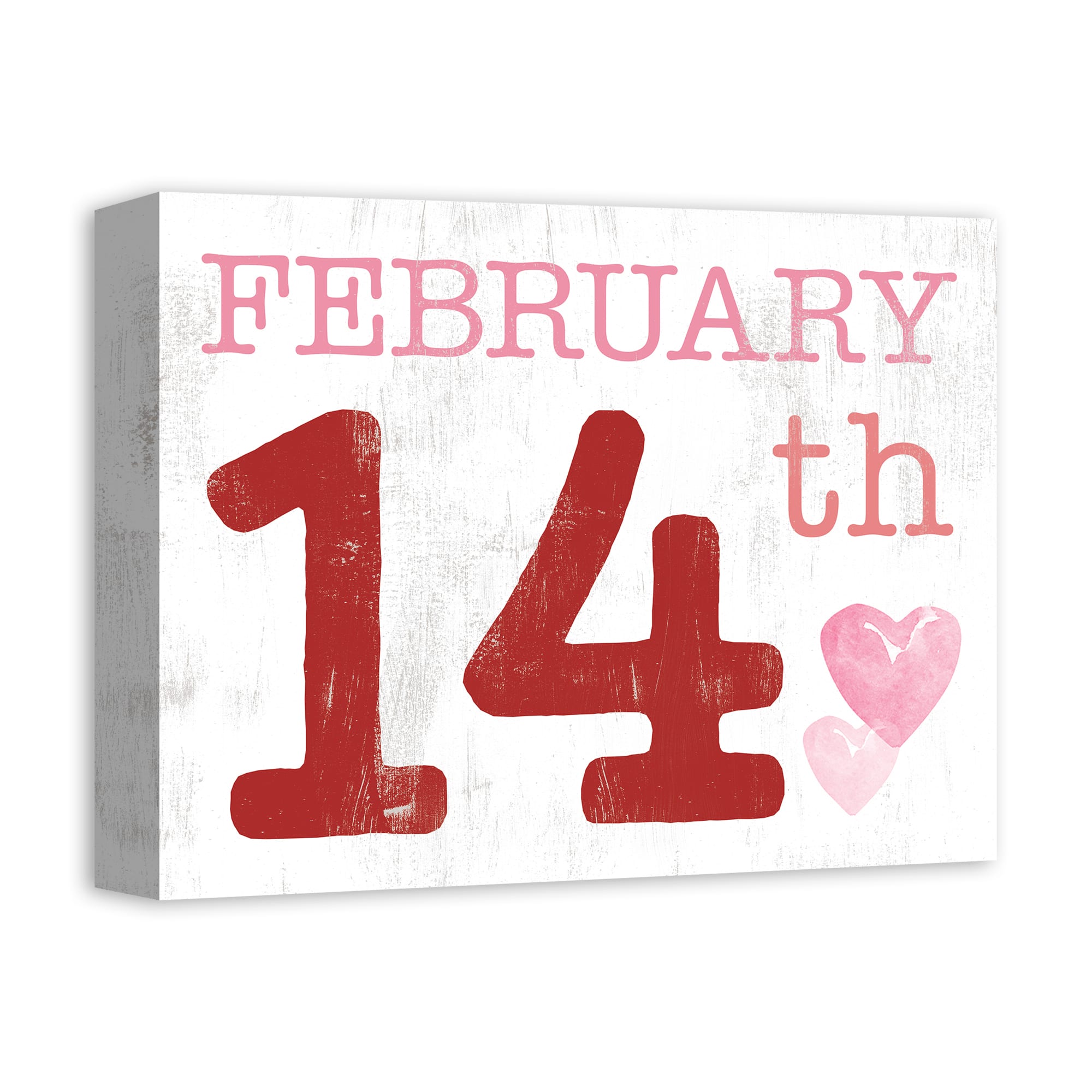 February Valentine's Date Canvas Wall Art